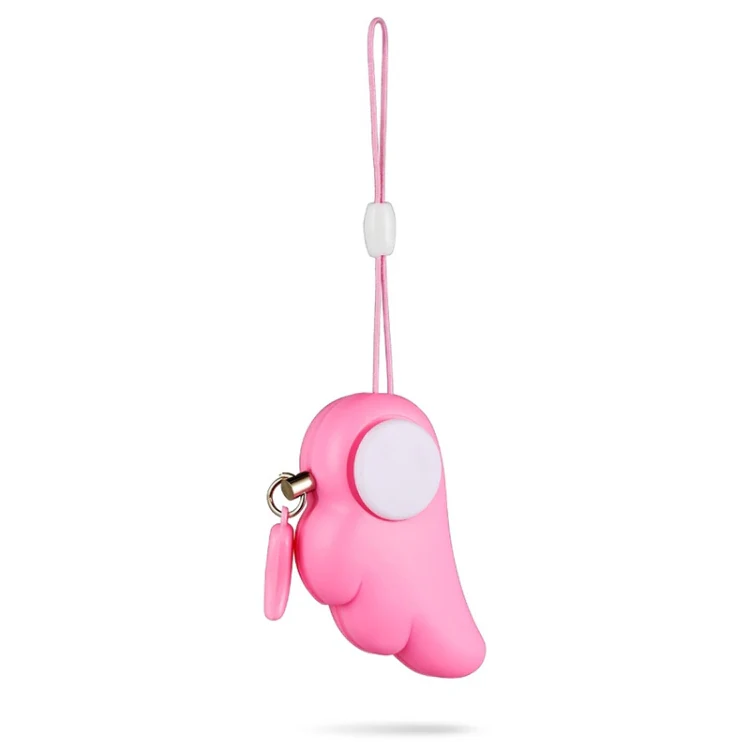 Angel Wing Anti-rape Device Personal Alarm, Self-defense Defend Wolf, Mini Alarm with 90dB Alarm Sound for Girl and Kids(Pink) - Image 2