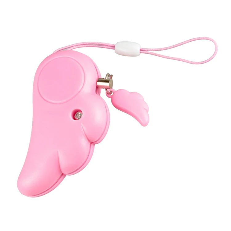 Angel Wing Anti-rape Device Personal Alarm, Self-defense Defend Wolf, Mini Alarm with 90dB Alarm Sound for Girl and Kids(Pink) - Image 3