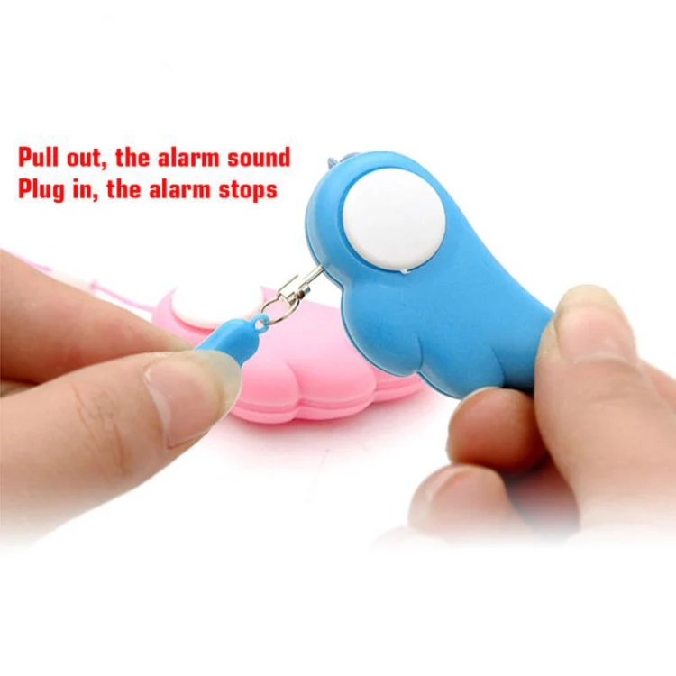 Angel Wing Anti-rape Device Personal Alarm, Self-defense Defend Wolf, Mini Alarm with 90dB Alarm Sound for Girl and Kids(Pink) - Image 4