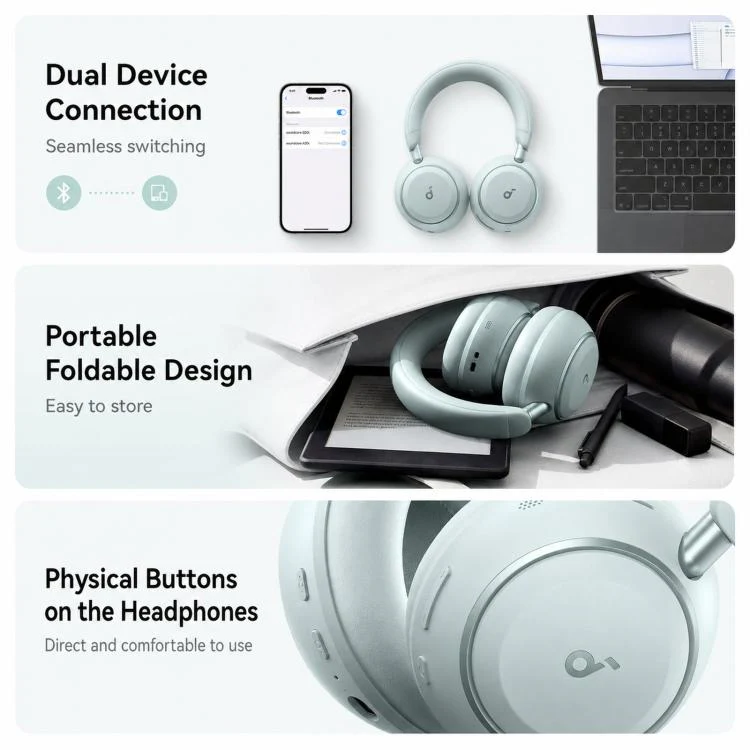 ANKER Soundcore D1402 Space 2 Wireless Over-Ear Noise Reduction Bluetooth Headphones(Black) - Image 15