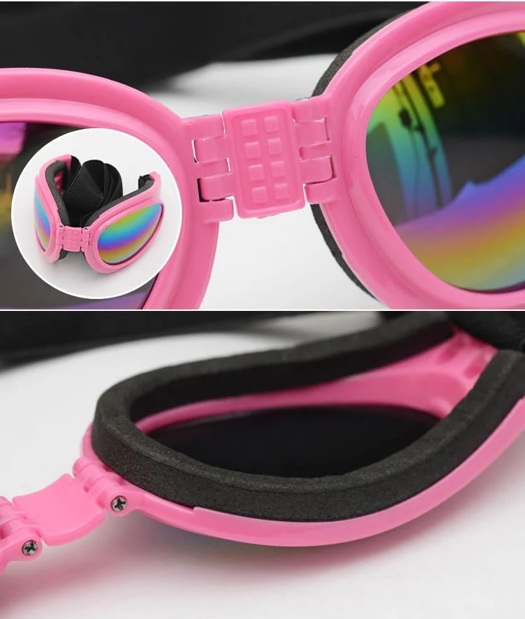 Anti-fog UV400 Dog Foldable Polarized Sunglasses for Dogs with 6Kg Weight or Heavier(Blue) - Image 4