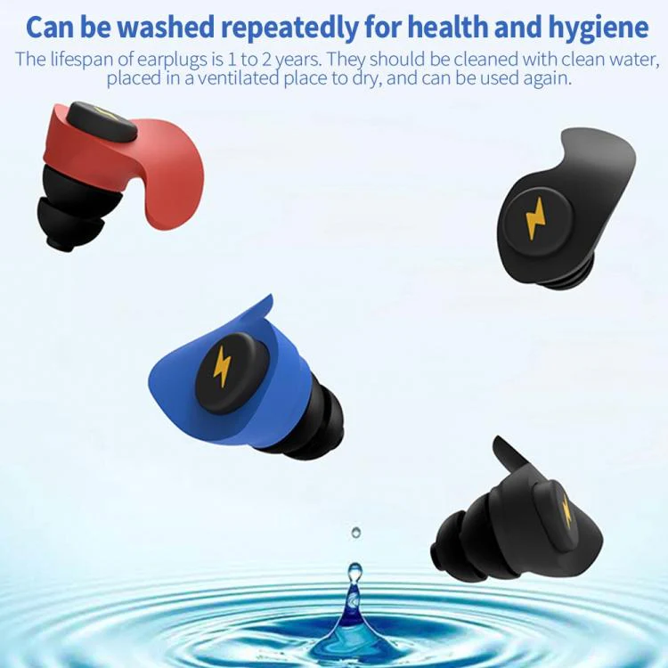 Anti-noise Sleep Earplugs Soundproof Earplugs(Blue) - Image 5