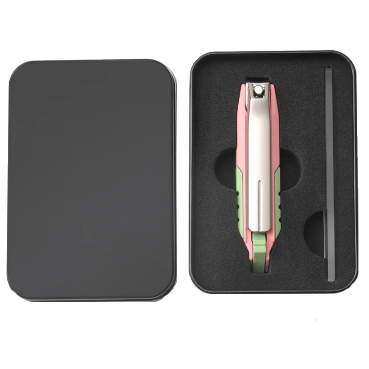 Anti-splash Nail Clippers Multifunctional Mobile Phone Holder Nail Clippers,Style: PinkSsuit