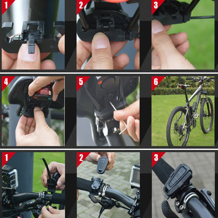 ANTUSI A6 USB Charging COB Light Source Smart Cycling Bike Warning Alarm Tail Light with Remote Control - Image 14