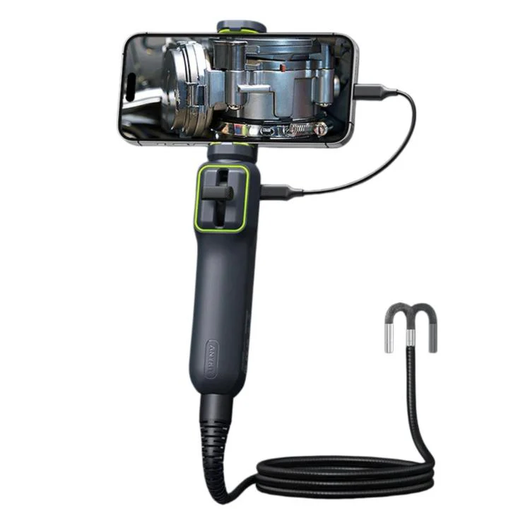 ANYKIT AD100 360-Degree Rotatable Industrial Endoscope IP67 Waterproof HD Auto Repair Borescope, Spec: 5.5mm Single Lens/1.2m