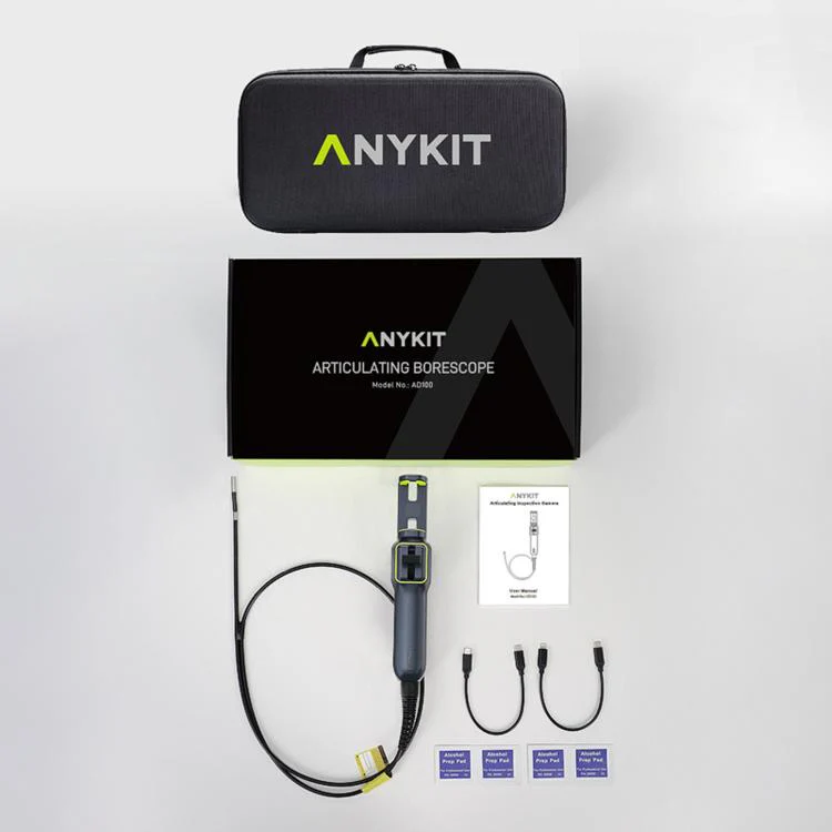 ANYKIT AD100 360-Degree Rotatable Industrial Endoscope IP67 Waterproof HD Auto Repair Borescope, Spec: 5.5mm Single Lens/1.2m - Image 11