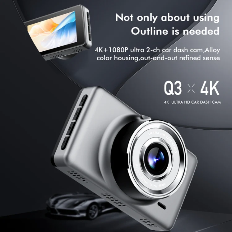 Anytek Q3 4K Driving Recorder WiFi Dual Record Night Vision Sensor Mobile Detection Recorder - Image 5