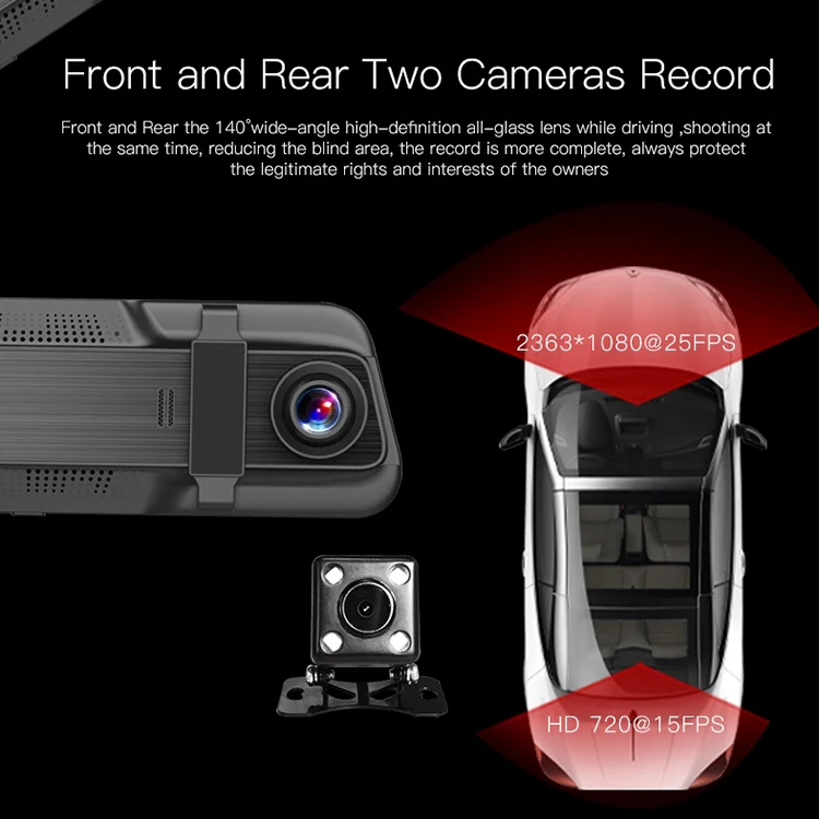 Anytek T600 Ultra HD 1080P 5.5 inch IPS Touch Screen Car DVR Driving Recorder - Image 3