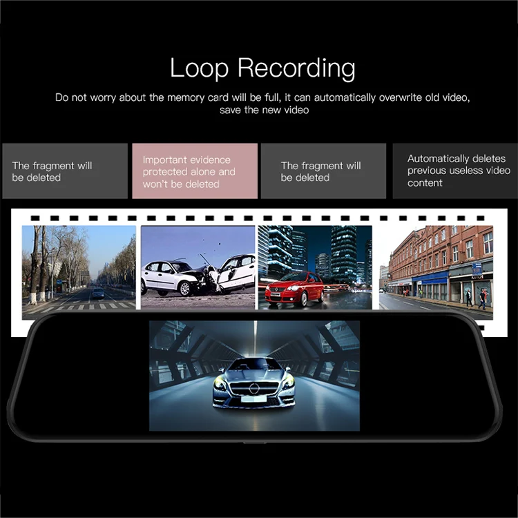 Anytek T600 Ultra HD 1080P 5.5 inch IPS Touch Screen Car DVR Driving Recorder - Image 4
