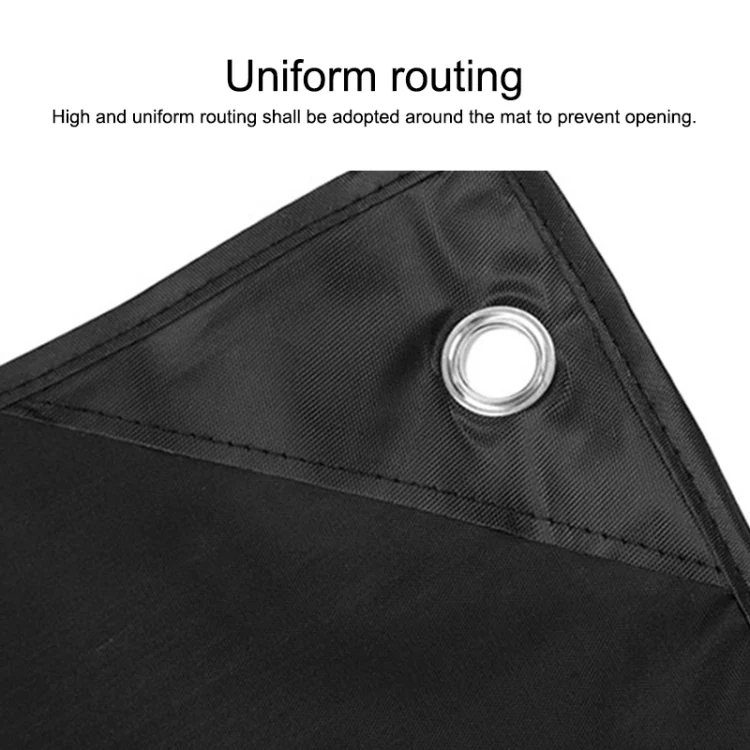 AOTU AT6212 Oxford Cloth Outdoor Camping Picnic Mat, Size: 210 x 200cm (Black) - Image 3