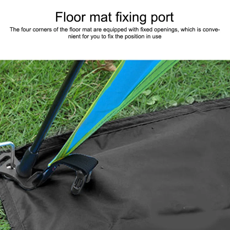 AOTU AT6212 Oxford Cloth Outdoor Camping Picnic Mat, Size: 210 x 200cm (Black) - Image 4