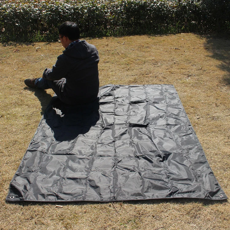AOTU AT6212 Oxford Cloth Outdoor Camping Picnic Mat, Size: 210 x 200cm (Black) - Image 7