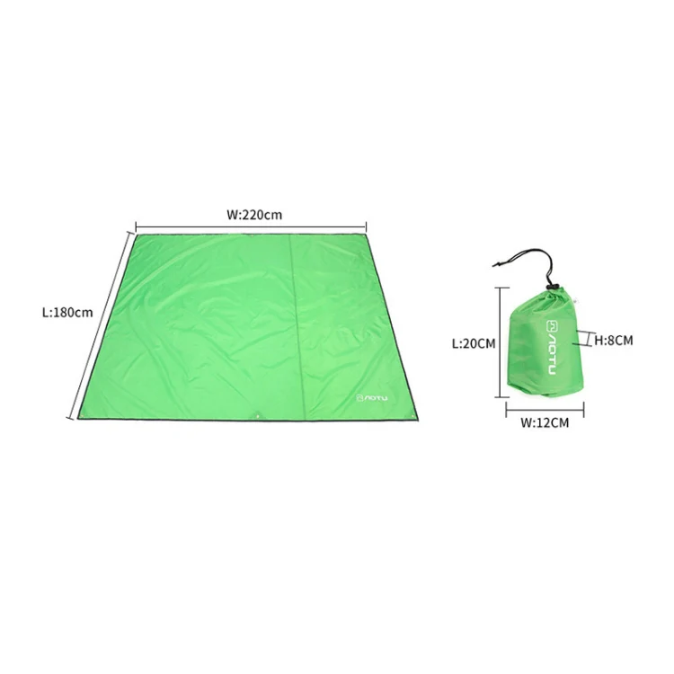 AOTU AT6220 Oxford Cloth Outdoor Camping Picnic Beach Mat, Size: 220 x 180cm (Army Green) - Image 2