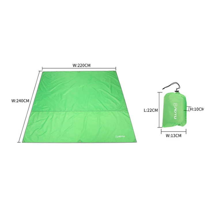 AOTU AT6220 Oxford Cloth Outdoor Camping Picnic Beach Mat, Size: 240 x 220cm (Army Green) - Image 2