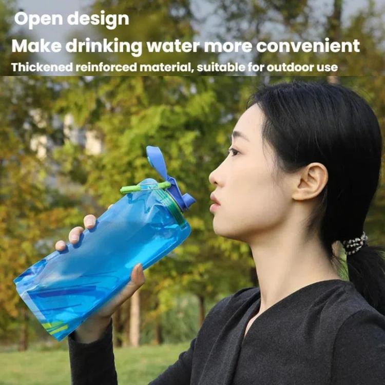 AOTU AT6601 Food Grade Soft 700ml Drinking Bag Outdoor Sports Portable Foldable Water Bag(Blue) - Image 9