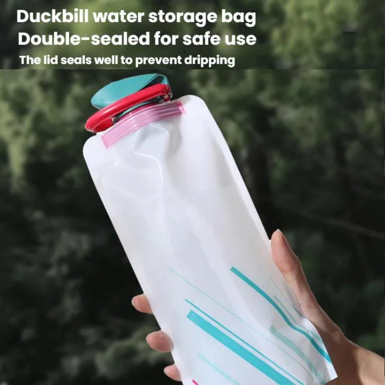 AOTU AT6601 Food Grade Soft 700ml Drinking Bag Outdoor Sports Portable Foldable Water Bag(White) - Image 7