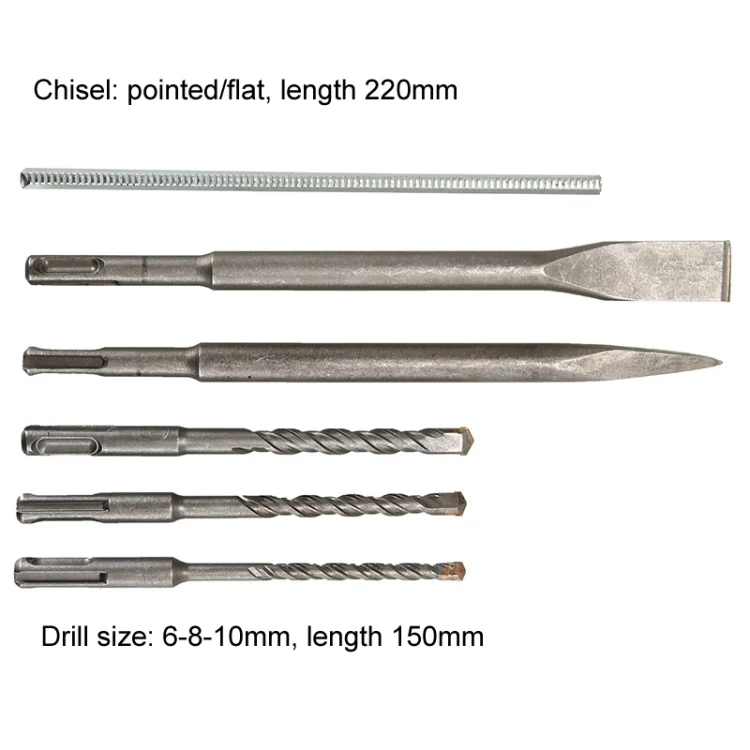 AOTUO Multifunction Electrical Drill Industrial Grade Concrete Triple Lightweight Power Hammer EU Plug, Model: 20 Model - Image 4