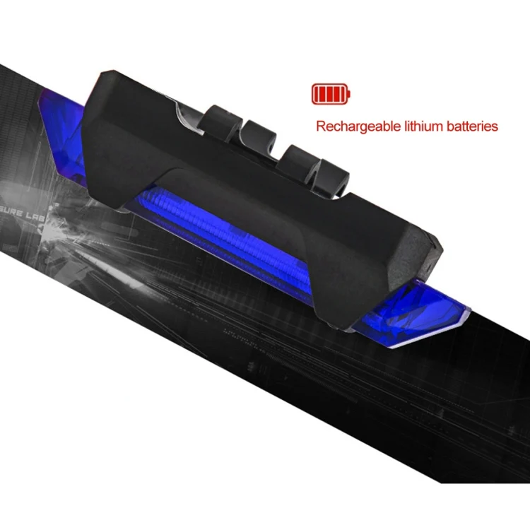 AQY-093 Detachable USB Rechargeable LED Bike Taillight(Blue) - Image 5