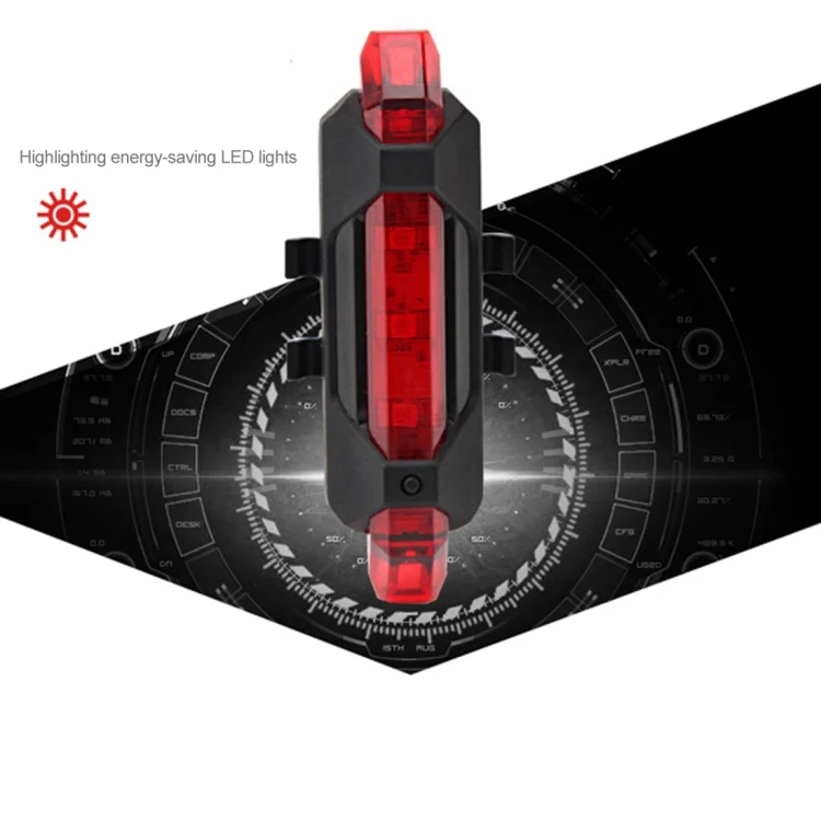 AQY-093 Detachable USB Rechargeable LED Bike Taillight(Red) - Image 4