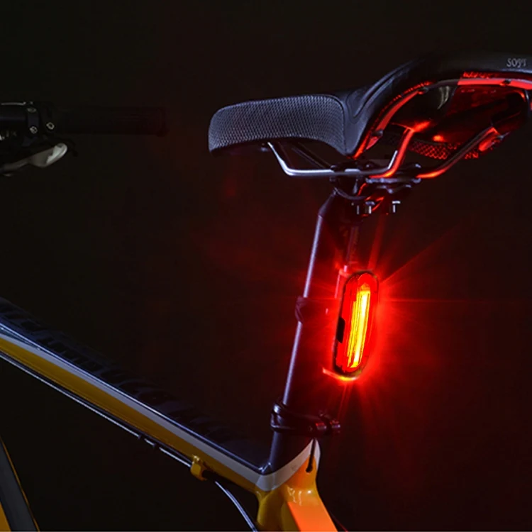 AQY-096 IPX4 Detachable USB Rechargeable Dual Color LED Bike Taillight (Blue & Red) - Image 8
