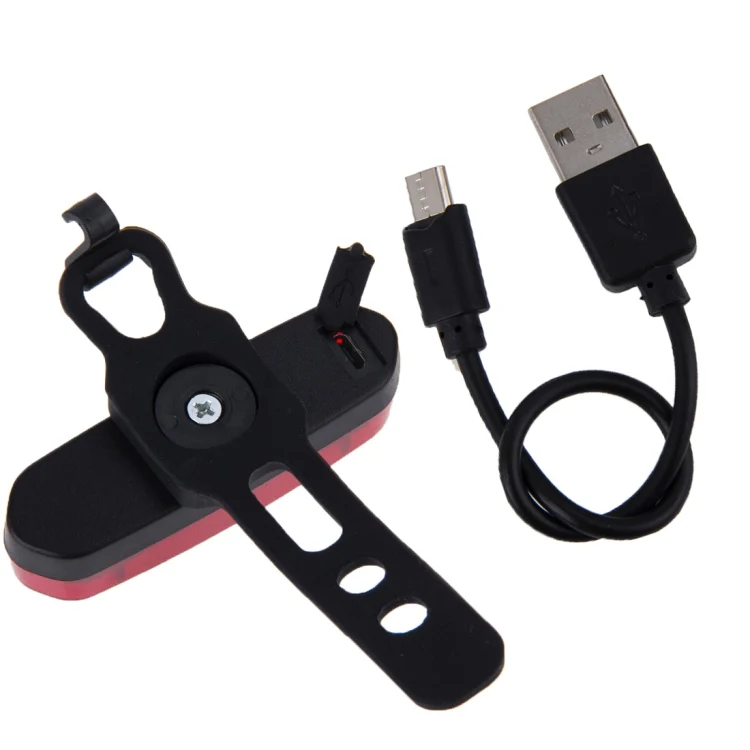 AQY-096 IPX4 Detachable USB Rechargeable Dual Color LED Bike Taillight (White & Red) - Image 5