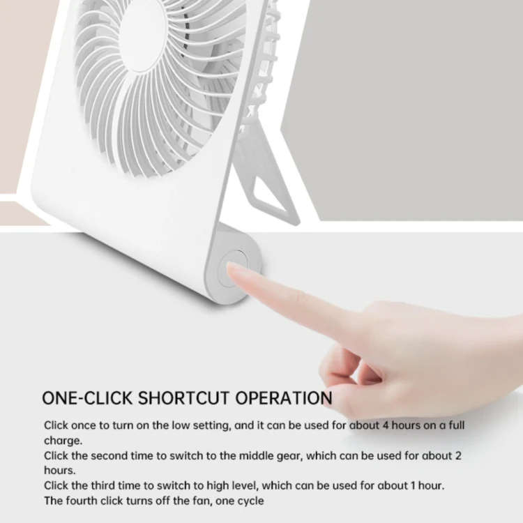 AR-13 Home Office Hanging Fan Summer Cooler Silent Operation Desktop Fan(White) - Image 6