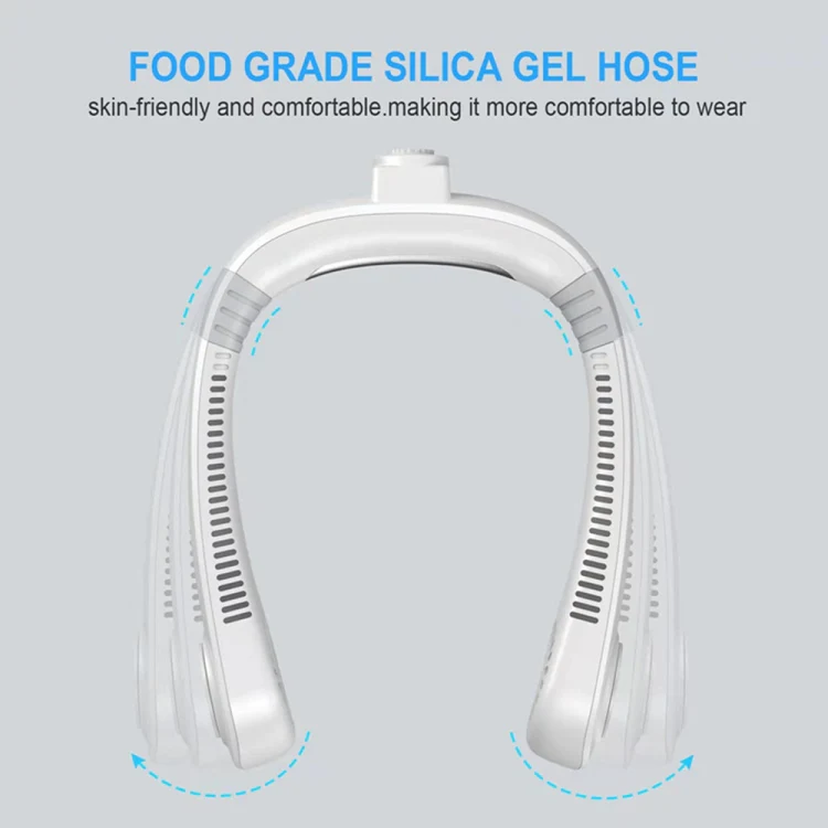 Aromatherapy Leafless Cooling Hanging Neck Fan Mini USB Portable Fan(White) - Image 8