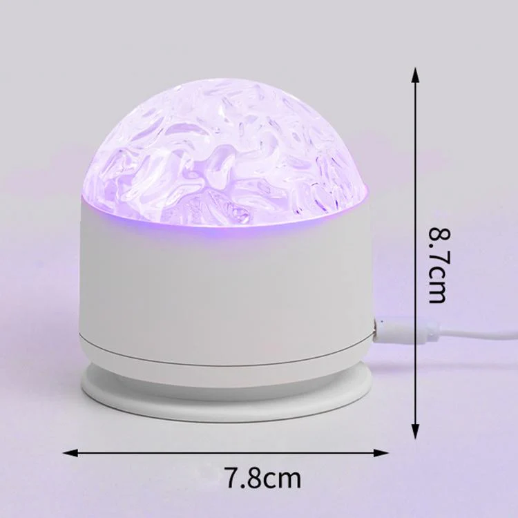 Atmosphere Night Light 16 Colors Rotating Projector Desk Lamp With Remote Control, Power: USB Plug-in(Ripples) - Image 9