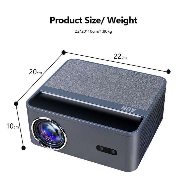 AUN A45 Pro 1080P Android ATV OS Smart Projector, Plug:UK Plug(Grey) - Image 16