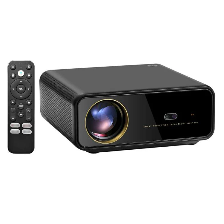 AUN U001 Pro 1080P 2050ANSI For Google TV Android 14 OS Smart Projector, Plug:US Plug(Black)