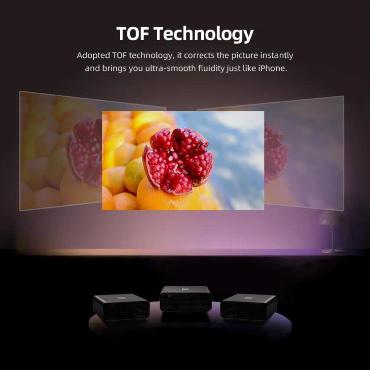 AUN U001 Pro 1080P 2050ANSI For Google TV Android 14 OS Smart Projector, Plug:US Plug(Black) - Image 8