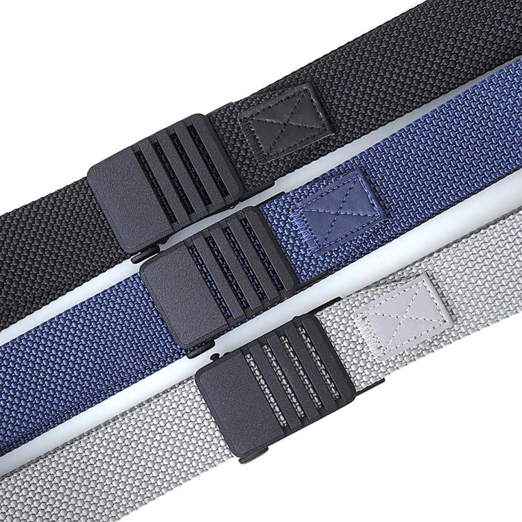 Automatic Buckle Nylon Belt Men Belt For Business Casual Denim Wear, Length: 105cm(Black) - Image 6