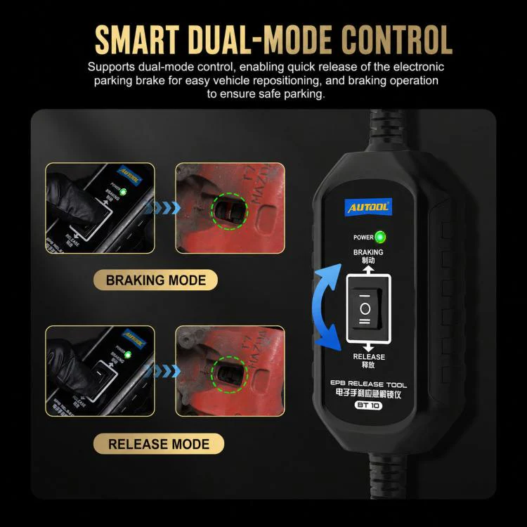 AUTOOL BT10 Electronic Handbrake Emergency Release Tool Dual-Circuit Control Brake Release For Electronic Braking System - Image 3