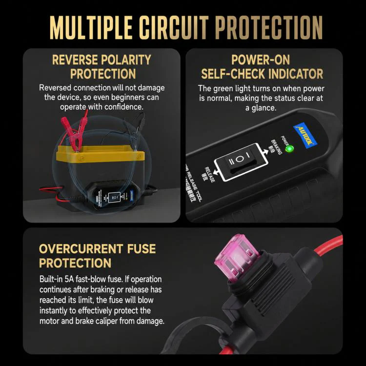 AUTOOL BT10 Electronic Handbrake Emergency Release Tool Dual-Circuit Control Brake Release For Electronic Braking System - Image 4