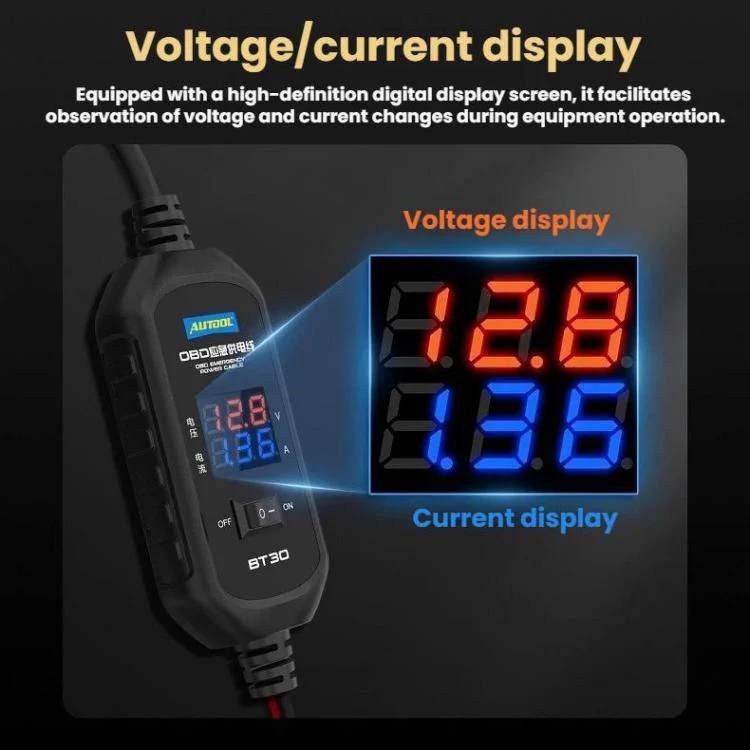 AUTOOL OBD Battery Cable Power Failure Replacement Battery Emergency Power Supply Cable - Image 3