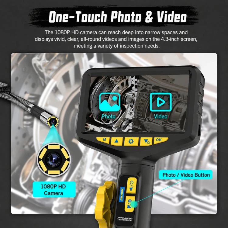 AUTOOL SVB305 1080P High Definition Visual Endoscope Deposit Inspection Tool For Auto Engine Maintenance - Image 2