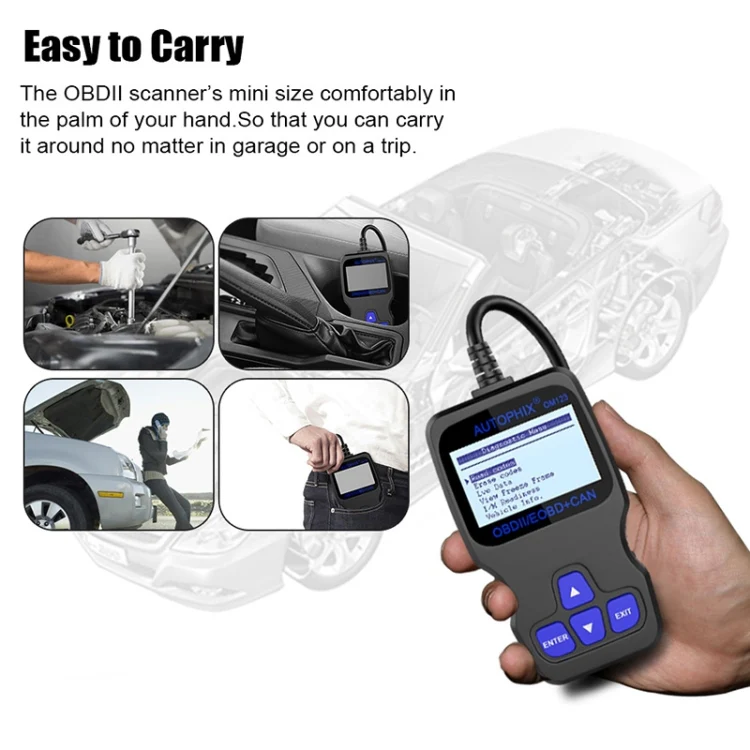 AUTOPHIX OM123 Car Portable OBD2 Scanner Car Diagnostic Tool OBD 2 Automotive Scanner EOBD Code Reader (Orange) - Image 10