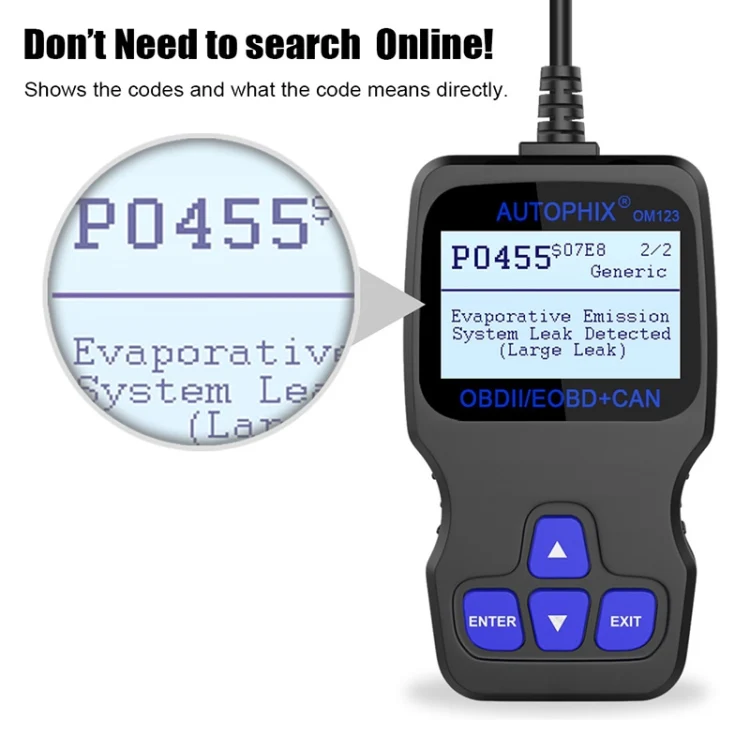 AUTOPHIX OM123 Car Portable OBD2 Scanner Car Diagnostic Tool OBD 2 Automotive Scanner EOBD Code Reader (Orange) - Image 11