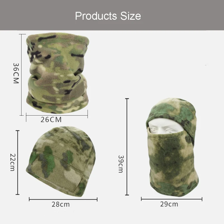 Autumn And Winter Camouflage Outdoor Mountaineering Coldproof Padded Hat Windproof Riding Warm Hat, Color: CP Small Hat(Average Code) - Image 6