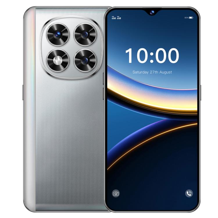 B100, 6GB+128GB, 6.53 inch Android 11 MT6771V Octa Core, Network: 4G, Dual SIM, Plug:AU Plug(Silver)