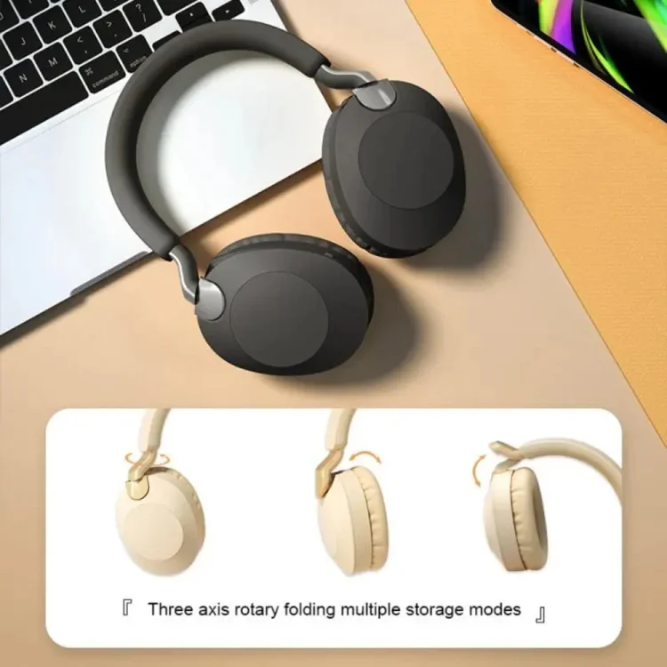 B2 Wireless Bluetooth 5.1 Foldable Noise Reduction Headset(Black) - Image 7