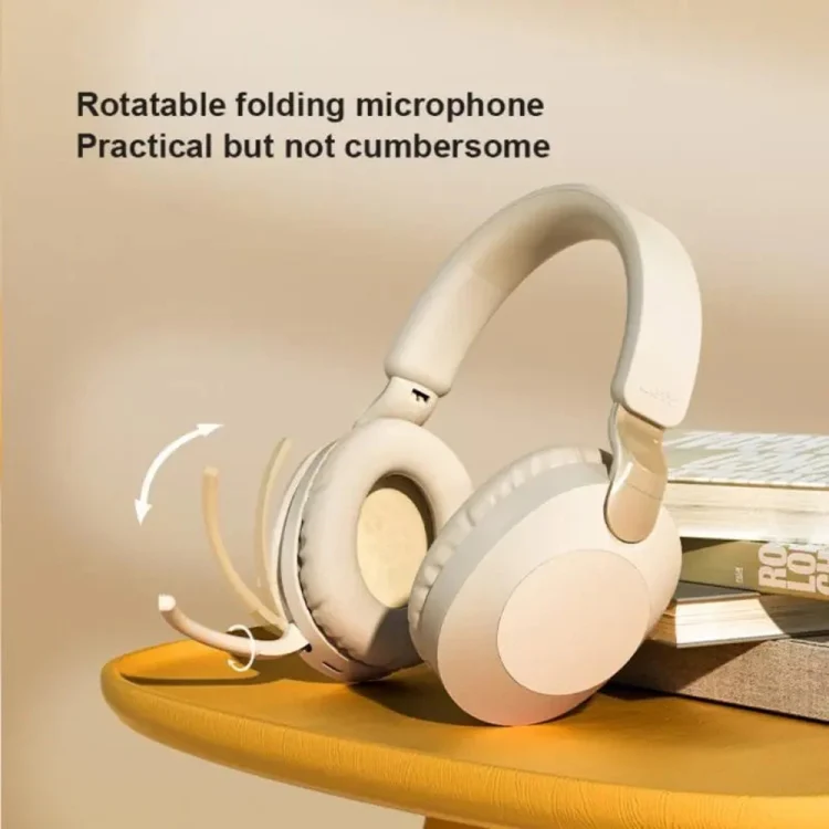B2 Wireless Bluetooth 5.1 Foldable Noise Reduction Headset(White) - Image 3