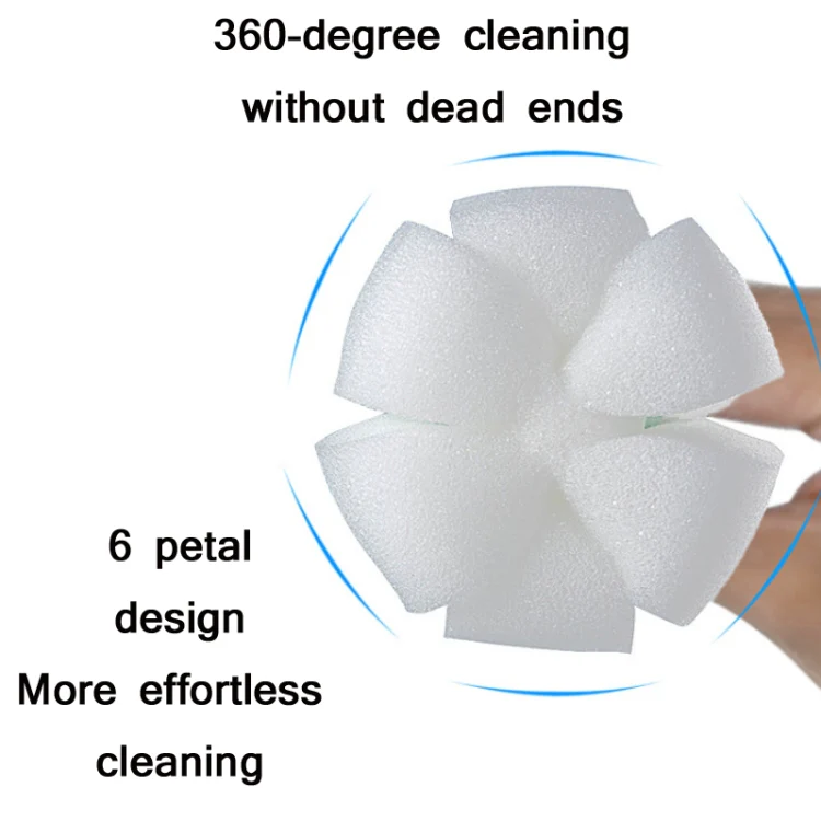Baby Bottle Vacuum Cup Sponge Long Handle Brush Household Cleaning Brush(White) - Image 3