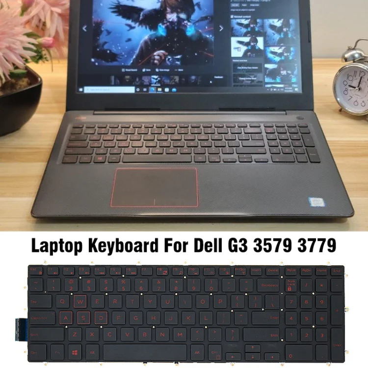 Backlight Laptop Keyboard For Dell G3 3579 3779 / G5 5587 / G7 7588(Red Word) - Image 6