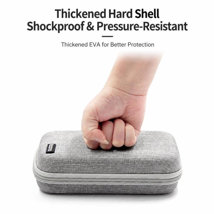 Baona BN-F007 Hard EVA External Hard Drive Case Shockproof Power Bank Organizer Electronic Travel Bag, Spec: Small Gray - Image 6