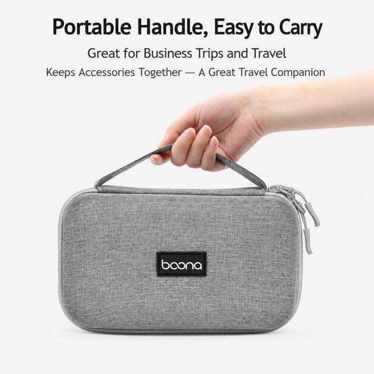 Baona BN-F016 Hard EVA Power Adapter Case Portable Travel Electronics Organizer for Laptop Charger Cable(Black) - Image 6