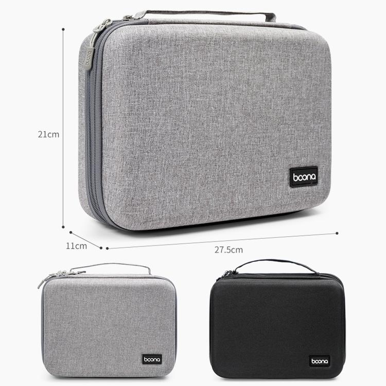 Baona BN-F029 Hard EVA Electronic Organizer Travel Case Double Layer Tech Bag(Gray) - Image 8