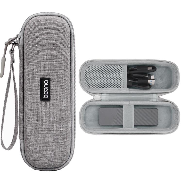 Baona BN-F033 Hard EVA Carrying Case M.2 NVMe SATA SSD Portable Travel Storage Protective Pouch Bag(Gray)