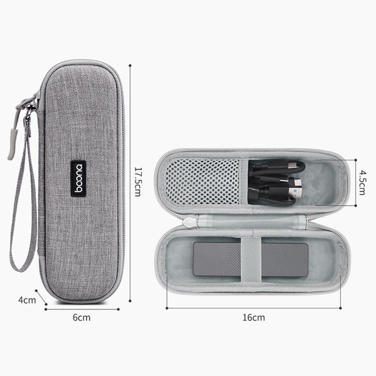 Baona BN-F033 Hard EVA Carrying Case M.2 NVMe SATA SSD Portable Travel Storage Protective Pouch Bag(Gray) - Image 3