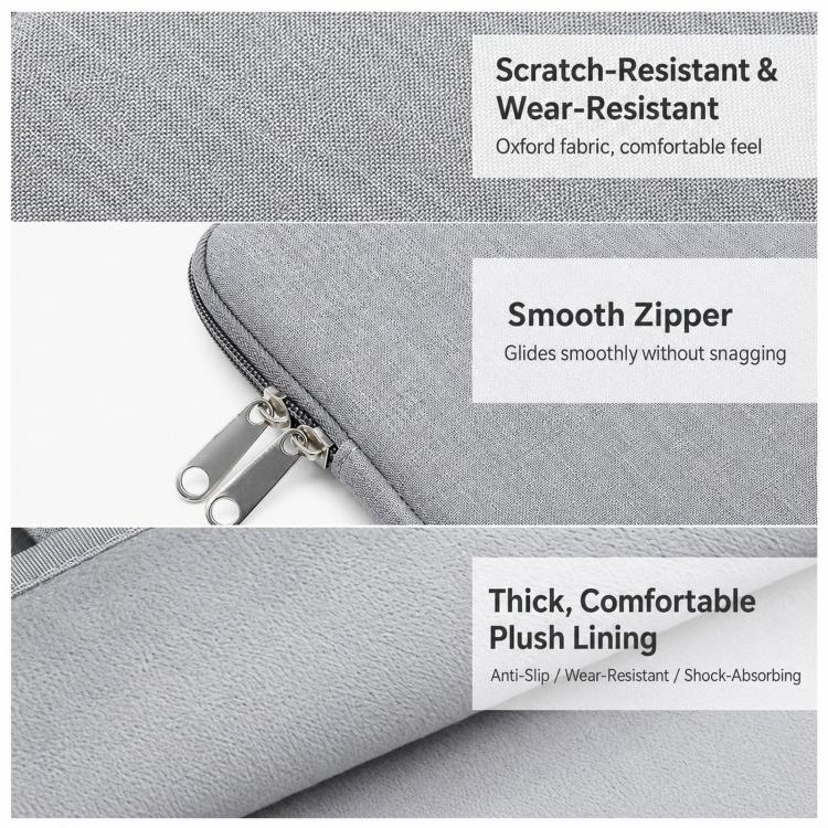 Baona BN-Z002 Laptop Case Waterproof Notebook Protective Bag Slim Computer Pouch, Spec: 15.6 inch Gray - Image 6